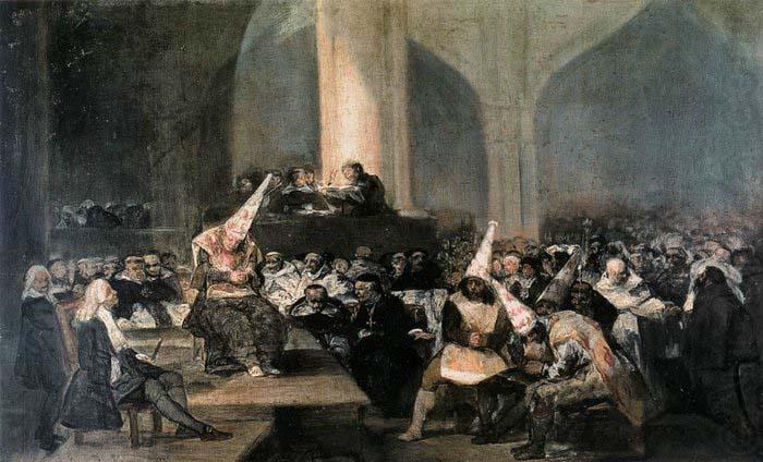 Francisco Jose de Goya The Inquisition Tribunal oil painting picture